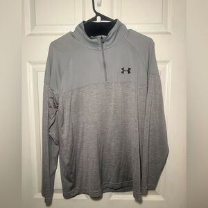 Under Armour Light Gray Half-Zip Top